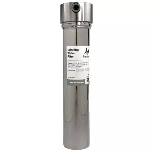 Doulton HIS Wasserfilter aus Edelstahl + Biotect Ultra Keramikfilter