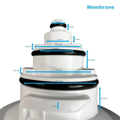 Ersatzfilter-Set mit Membrane Auftisch-Filteranlage WMX