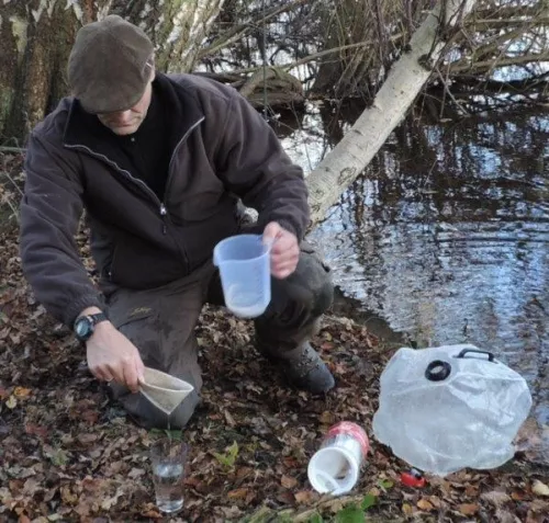 Filterbeutel zur Vorfilterung von Oberflächen- oder Brunnenwasser