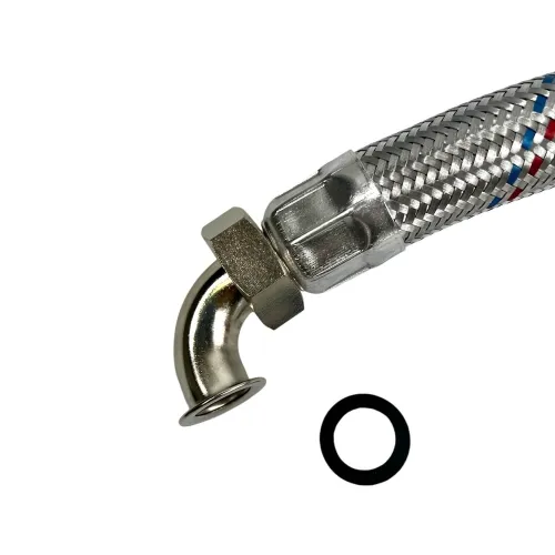 Flexolanschlauch MIT Winkel, 60cm länge, 1 Zoll Anschlüsse