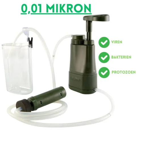 Outdoor Wasserfilter MINIWELL L610 (0,01 Mikron) entfernt Viren und Bakterien Ersatzfilter Auswahl