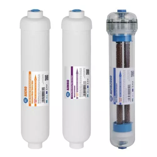 Osmose Anlagen Nachfilter Set 3-teilig für 75 GPD Umkehrosmoseanlagen