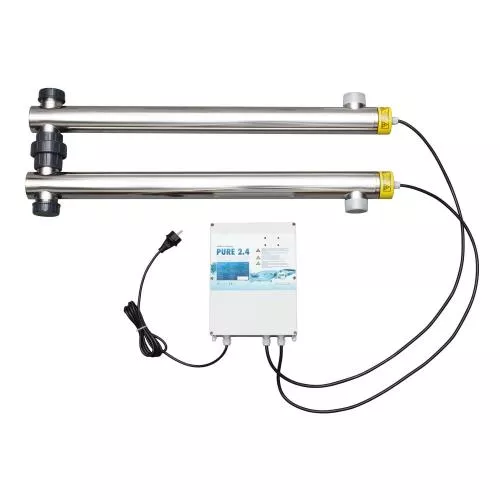 UVC-Doppel-Reaktoranlage Pure 2.4 zur Wasserentkeimung | 240/300 Watt