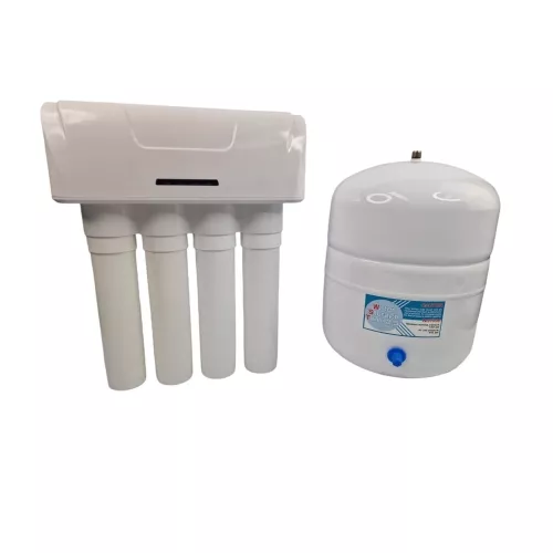 Vierstufige Osmoseanlage mit Puffertank – Optimale Wasserqualität für Haushalt und Büro