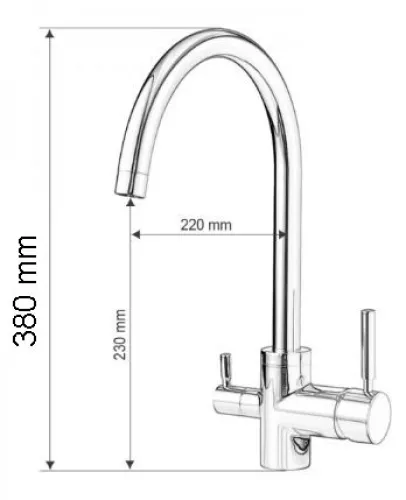 Wasserhahn Deluxe 3in1