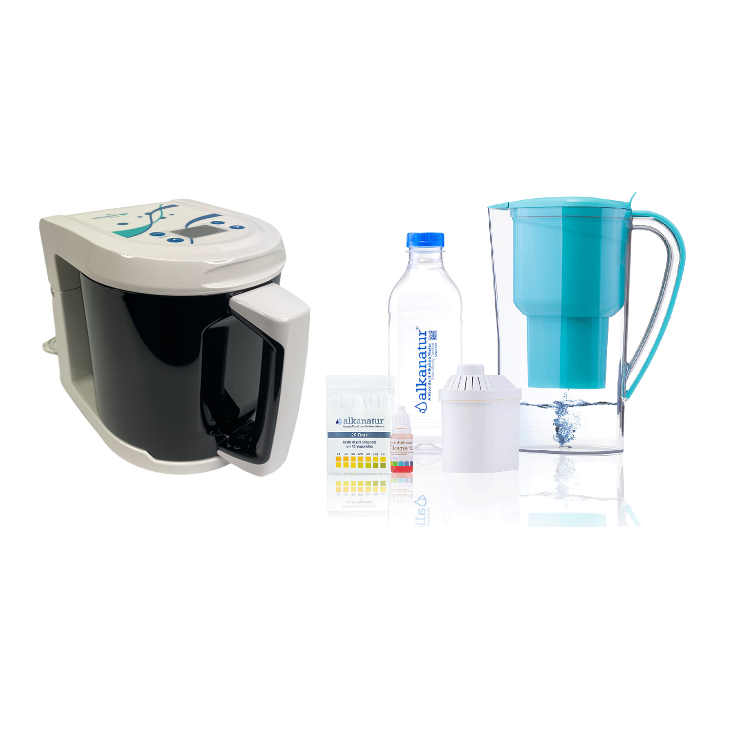 Angebot 3: Wasserionisator aQuator Vivo + Basische Wasserfilterkanne