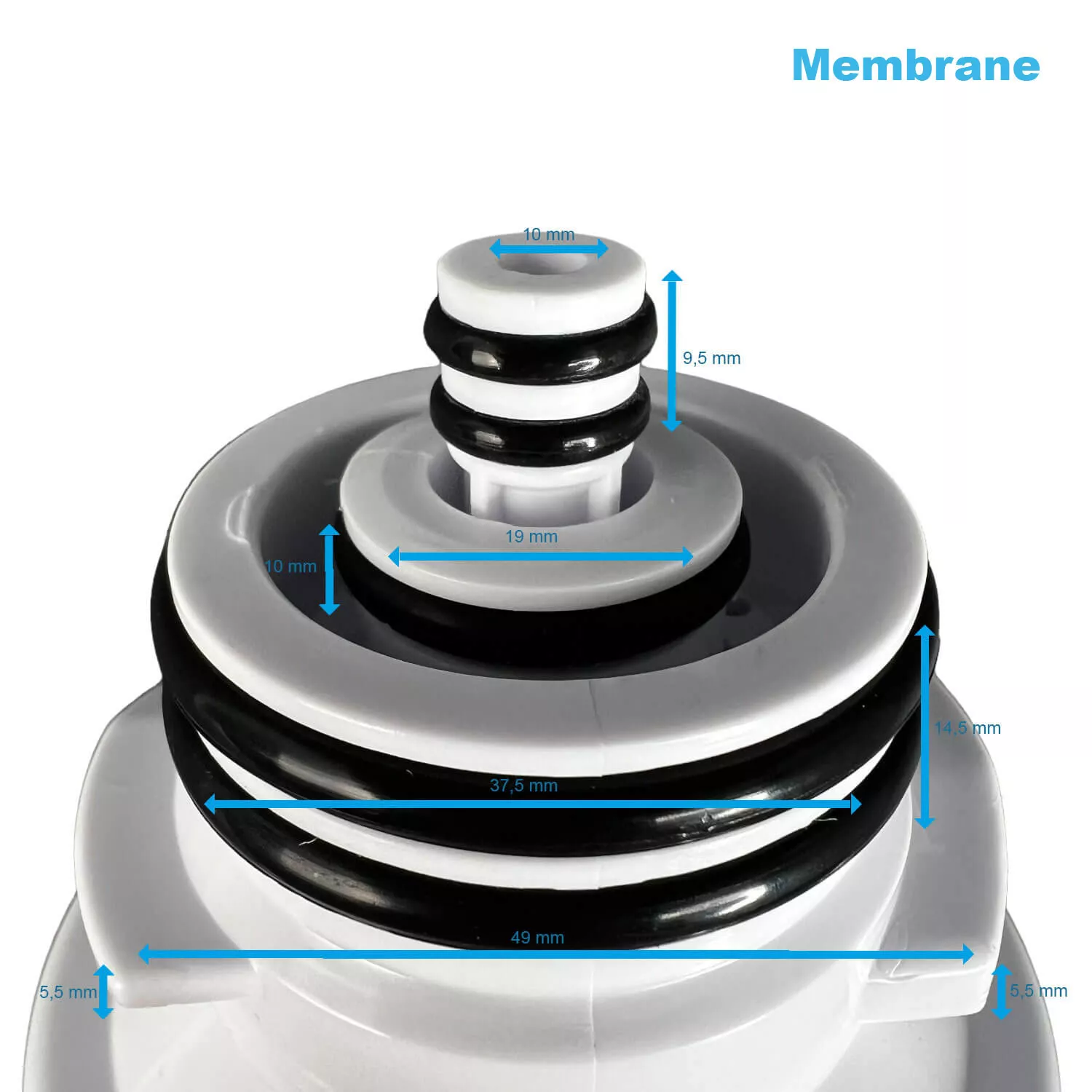Ersatzfilter-Set mit Osmose Membrane WM Plus Auftisch-Mobil - Membrane