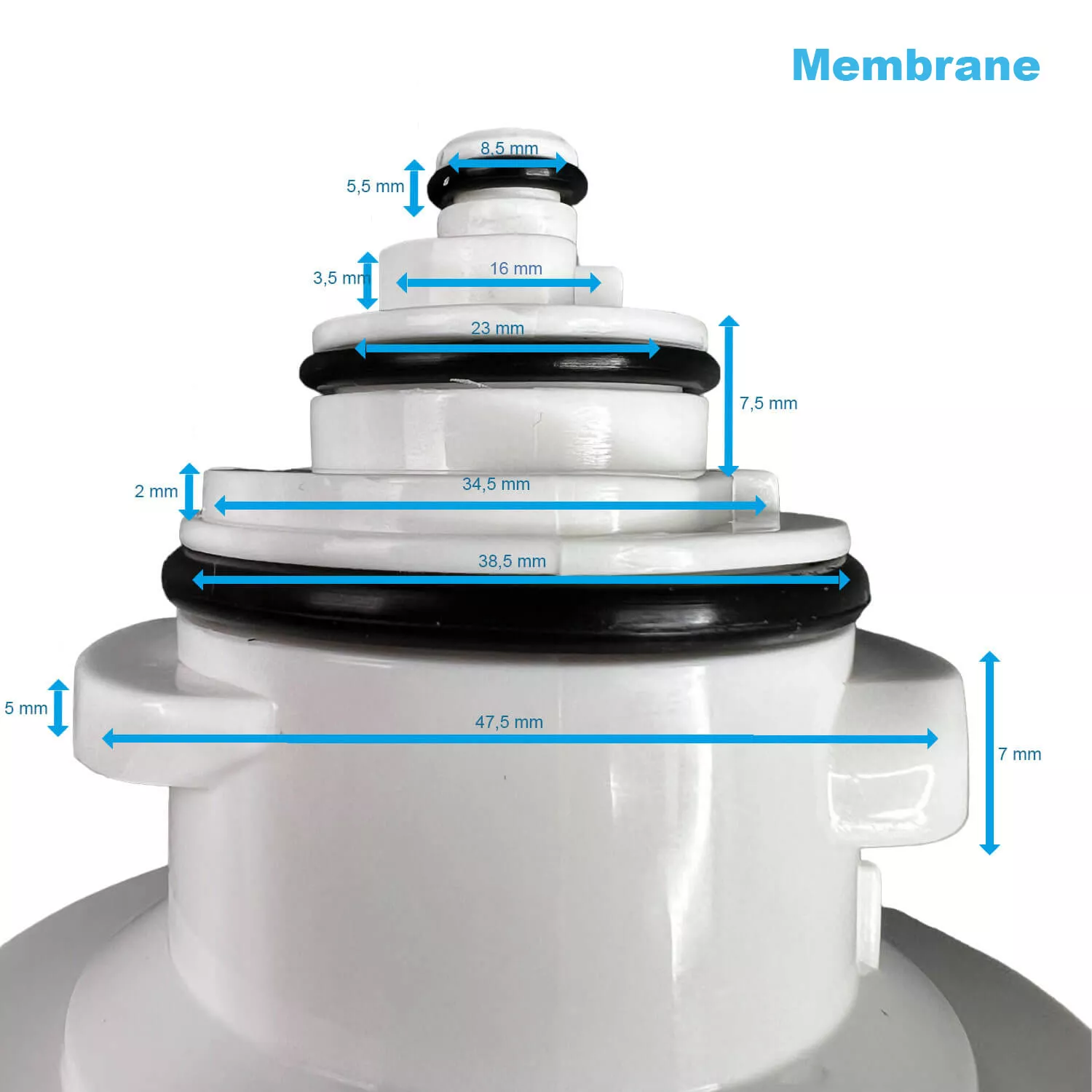 Ersatzfilter-Set mit Osmose Membrane WM Auftisch-Mobil