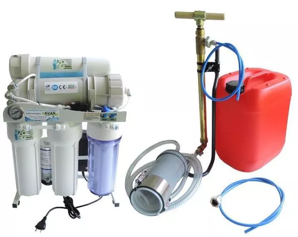 1200 GPD Directflow Osmoseanlage der neusten Generation mit Handpumpen-Set 1200 GPD Directflow Osmoseanlage der neusten Generation mit Handpumpen-Set