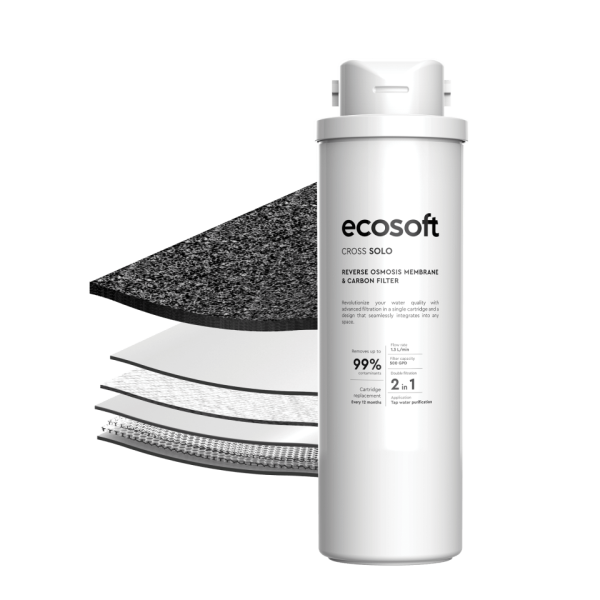 Ecosoft 2-in-1 Membrane & Carbon Filter für CROSS Solo