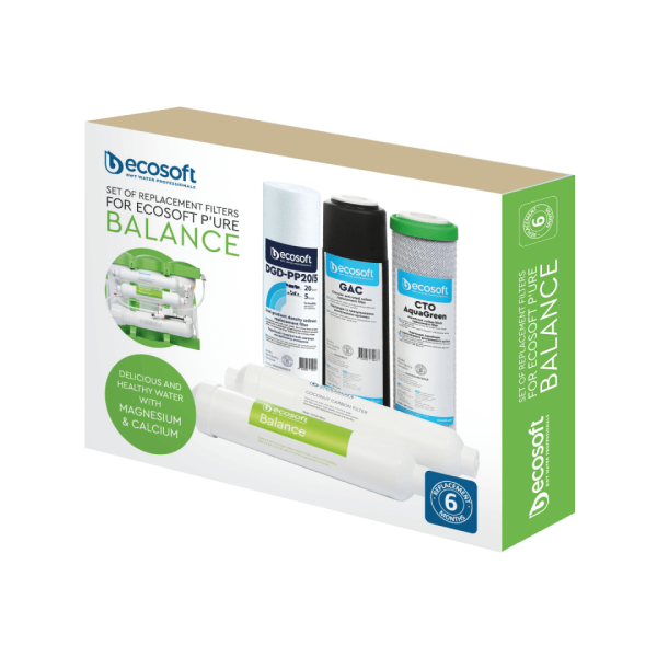 Ecosoft Balance 5er-Ersatzfilter-Satz (PP5-GAC-CTOAG-BALANCE-POST)