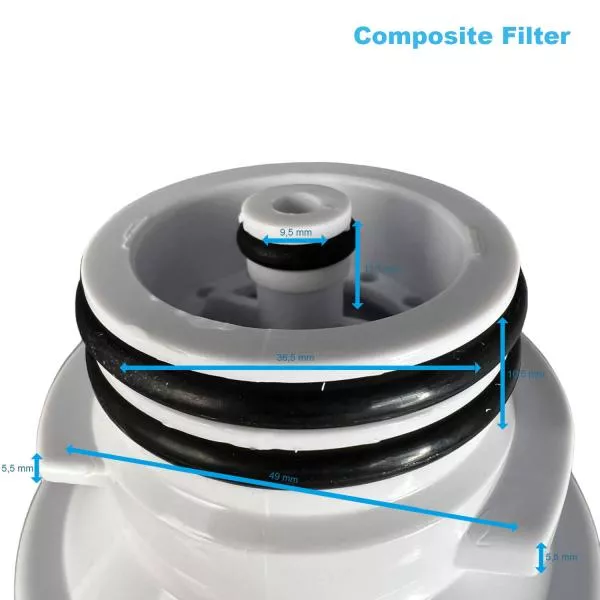 Ersatzfilter Set mit Osmose-Membrane – Kompatibel mit Flexible Touch System Ersatzfilter Set mit Osmose-Membrane – Kompatibel mit Flexible Touch System