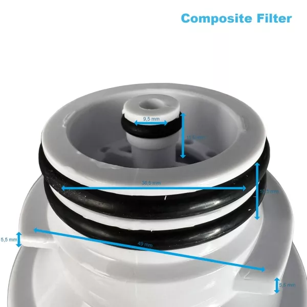 Ersatzfilter-Set Ohne Osmose Membrane WM Plus Auftisch-Mobil