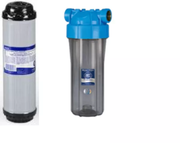 Wasserfilter gegen Chlor inklusive Filtergehäuse und Entnahmehahn Wasserfilter gegen Chlor inklusive Filtergehäuse und Entnahmehahn
