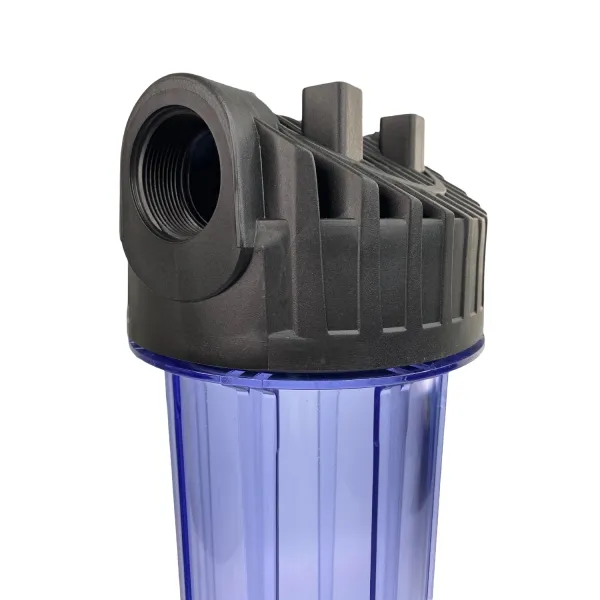 Filtergehäuse Big Blue | 10 Zoll | Transparent | 1 1/2 Zoll IG - Gehäusekopf Filtergehäuse Big Blue | 10 Zoll | Transparent | 1 1/2 Zoll IG - Gehäusekopf