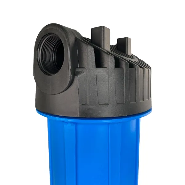 Filtergehäuse Big Blue | 20 Zoll | Blau | 1 1/2 Zoll IG - Gehäusekopf Filtergehäuse Big Blue | 20 Zoll | Blau | 1 1/2 Zoll IG - Gehäusekopf