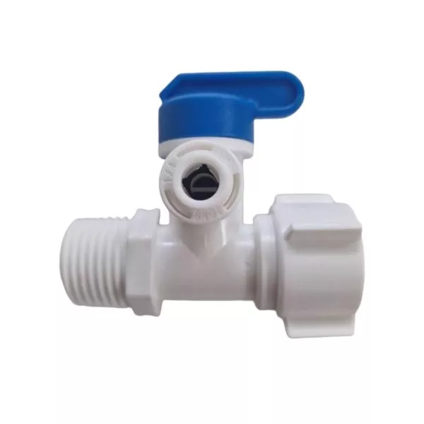 1/2" Eckventil Adapter mit 1/4" QC Steckanschluss Quick + Absperrhahn 1/2" Eckventil Adapter mit 1/4" QC Steckanschluss Quick + Absperrhahn