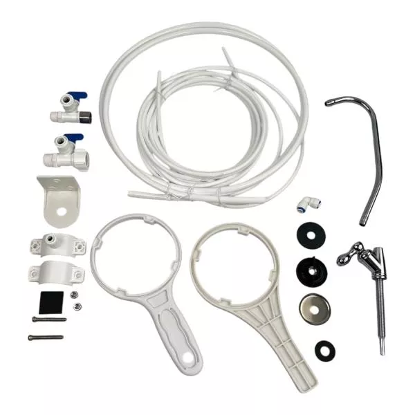 Premium Osmoseanlage 8 Stufen 1600 GPD mit Keimsperre & optionaler UVC-LED Wasserentkeimung Premium Osmoseanlage 8 Stufen 1600 GPD mit Keimsperre & optionaler UVC-LED Wasserentkeimung