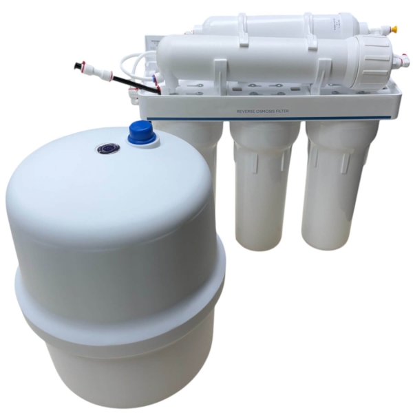Umkehrosmoseanlage | 10" | 50 GPD | inkl. Tank & Wasserhahn