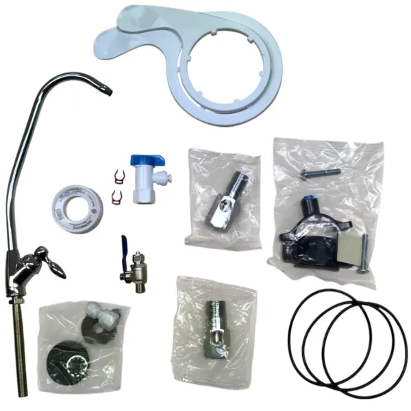 Umkehrosmoseanlage | 10" | 50 GPD | inkl. Tank & Wasserhahn Umkehrosmoseanlage | 10" | 50 GPD | inkl. Tank & Wasserhahn