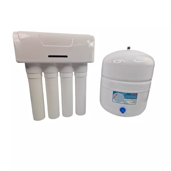 Vierstufige Osmoseanlage mit Puffertank – Optimale Wasserqualität für Haushalt und Büro