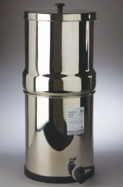 Outdoor Schwerkraft Wasserfilter aus Edelstahl Outdoor Schwerkraft Wasserfilter aus Edelstahl