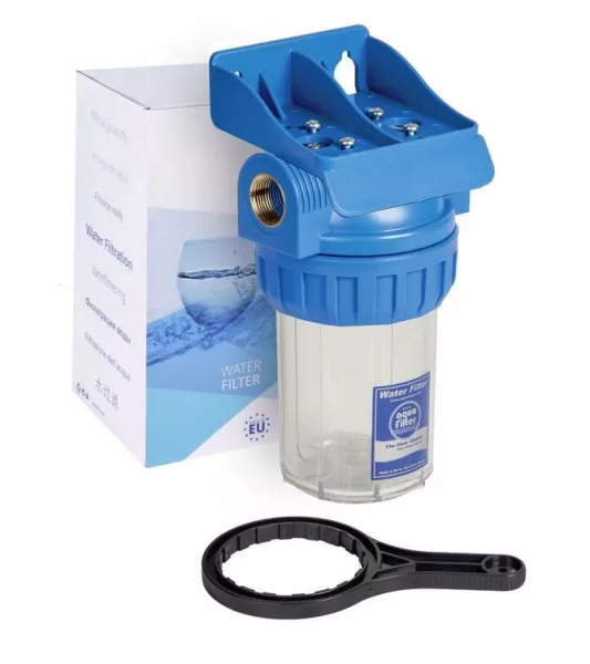 3-teiliges Wasserfiltergehäuse Set 5 Zoll inkl. Wasserfilter nach Auswahl