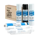 Ecosoft Advanced Ersatzfilter-Set für Umkehrosmose – 6-teilig (PP5, GAC, CTO, 50GPD, POSTMIN)
