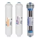Osmose Anlagen Nachfilter Set 3-teilig für 75 GPD Umkehrosmoseanlagen