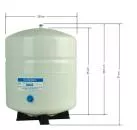 Osmosewassertank 20 Liter, aus Metall mit 3/4 Zoll AG (B-Ware)